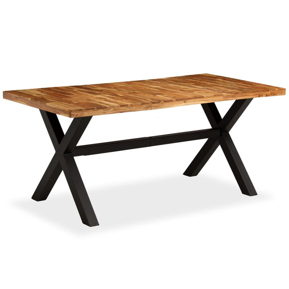 NNEVL Dining Table Solid Acacia and Mango Wood 180x90x76 cm