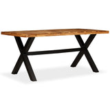 NNEVL Dining Table Solid Acacia and Mango Wood 180x90x76 cm