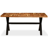 NNEVL Dining Table Solid Acacia and Mango Wood 180x90x76 cm