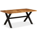 NNEVL Dining Table Solid Acacia and Mango Wood 180x90x76 cm