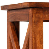 NNEVL Bookshelf Solid Acacia Wood Sheesham Finish 60x30x160 cm