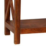 NNEVL Bookshelf Solid Acacia Wood Sheesham Finish 60x30x160 cm