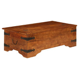 NNEVL Coffee Table Solid Acacia Wood Sheesham Finish 110x55x35 cm