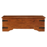 NNEVL Coffee Table Solid Acacia Wood Sheesham Finish 110x55x35 cm