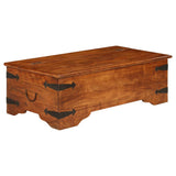 NNEVL Coffee Table Solid Acacia Wood Sheesham Finish 110x55x35 cm