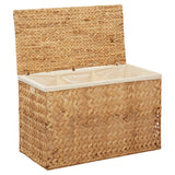 NNEVL Laundry Basket 82x42.5x52.5 cm Water Hyacinth