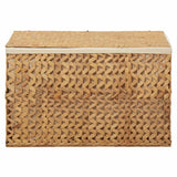 NNEVL Laundry Basket 82x42.5x52.5 cm Water Hyacinth