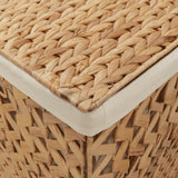 NNEVL Laundry Basket 82x42.5x52.5 cm Water Hyacinth