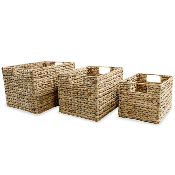NNEVL Storage Basket Set 3 Pieces Water Hyacinth