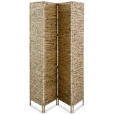 NNEVL 4-Panel Room Divider 154x160 cm Water Hyacinth