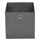 NNEVL Storage Boxes 10 pcs Non-woven Fabric 32x32x32 cm Grey
