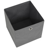 NNEVL Storage Boxes 10 pcs Non-woven Fabric 32x32x32 cm Grey