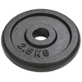 NNEVL Weight Plates 8 pcs 8x2.5 kg Cast Iron