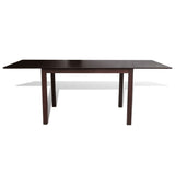 NNEVL Extending Dining Set 9 Pieces Brown