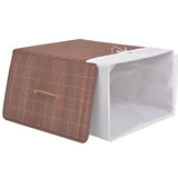 NNEVL Bamboo Laundry Bin Rectangular Brown