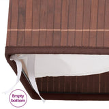NNEVL Bamboo Laundry Bin Rectangular Brown