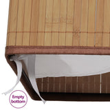 NNEVL Bamboo Laundry Bin Rectangular Natural