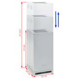 NNEVL Island Range Hood LCD Display Touch Sensor 756 m³/h LED