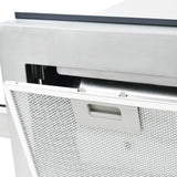 NNEVL Island Range Hood 90 cm Stainless Steel 756 m³/h LED