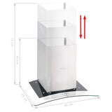 NNEVL Wall Mounted Range Hood 60 cm Stainless Steel 756 m³/h LED
