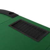 NNEVL 9-Player Folding Poker Table 3 Fold Oval Green