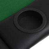 NNEVL 9-Player Folding Poker Table 3 Fold Oval Green