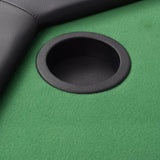 NNEVL 8-Player Folding Poker Table 2 Fold Octagonal Green