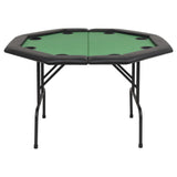 NNEVL 8-Player Folding Poker Table 2 Fold Octagonal Green