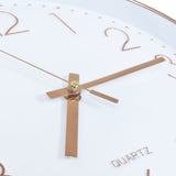 NNEVL Wall Clock 30 cm Rose Gold