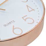NNEVL Wall Clock 30 cm Rose Gold