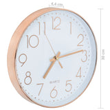NNEVL Wall Clock 30 cm Rose Gold