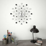 NNEVL Wall Clock with Quartz Movement Modern Design 50 cm
