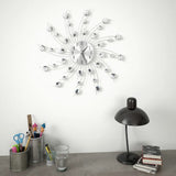 NNEVL Wall Clock with Quartz Movement Modern Design 50 cm