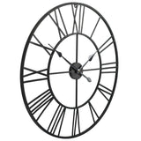 NNEVL Vintage Wall Clock with Quartz Movement Metal 80 cm XXL
