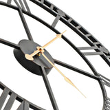 NNEVL Vintage Wall Clock with Quartz Movement Metal 60 cm XXL