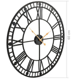 NNEVL Vintage Wall Clock with Quartz Movement Metal 60 cm XXL