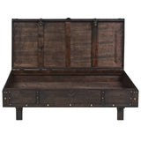 NNEVL Coffee Table Solid Wood Vintage Style 120x55x35 cm