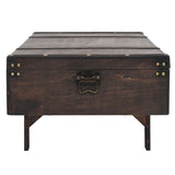 NNEVL Coffee Table Solid Wood Vintage Style 120x55x35 cm