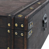 NNEVL Coffee Table Solid Wood Vintage Style 120x55x35 cm