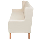NNEVL Sofa Set 3 Pieces Fabric Cream White