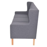 NNEVL Sofa Set 2 Pieces Fabric Grey