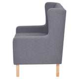 NNEVL Sofa Set 2 Pieces Fabric Grey