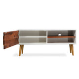 NNEVL TV Cabinet Solid Acacia Wood 120x35x45 cm