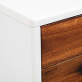 NNEVL TV Cabinet Solid Acacia Wood 120x35x45 cm