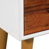 NNEVL TV Cabinet Solid Acacia Wood 120x35x45 cm