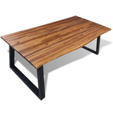 NNEVL Dining Table Solid Acacia Wood 200x90x75 cm