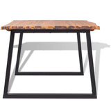 NNEVL Dining Table Solid Acacia Wood 200x90x75 cm