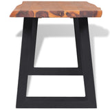 NNEVL Bench Solid Acacia Wood 145 cm