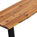 NNEVL Bench Solid Acacia Wood 145 cm