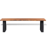 NNEVL Bench Solid Acacia Wood 160 cm